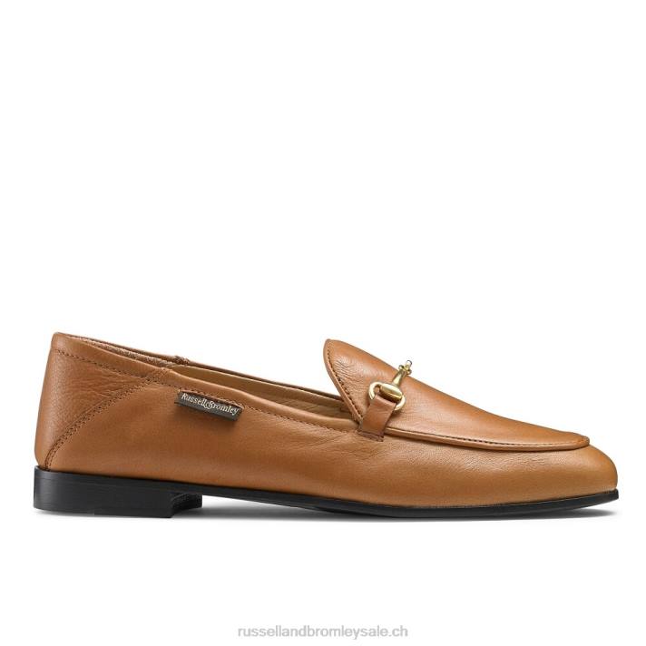 bronzer 8BN6207 femmes Russell And Bromley mocassin mocassin à mors