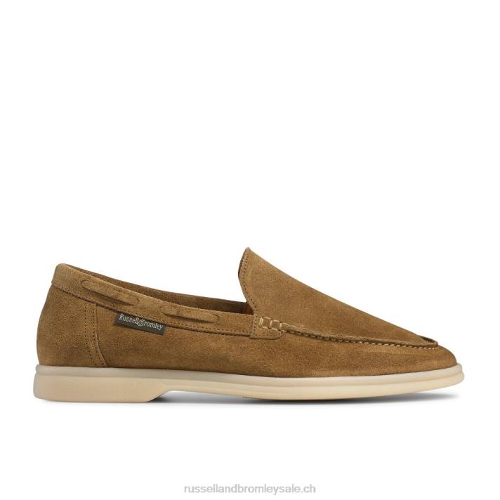 bronzer 8BN6215 femmes Russell And Bromley mocassins souples alldaylong