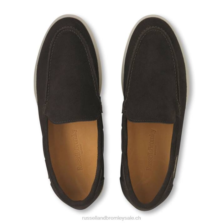 brun 8BN6221 femmes Russell And Bromley mocassin tout au long de la journée