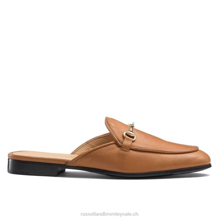 brun 8BN6239 femmes Russell And Bromley mocassins sans dossier mocassins