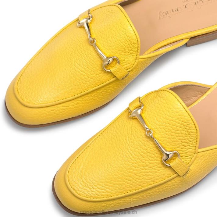 jaune 8BN6238 femmes Russell And Bromley mocassins sans dossier mocassins