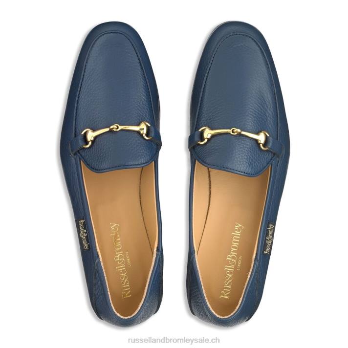 marine 8BN6209 femmes Russell And Bromley mocassin mocassin à mors