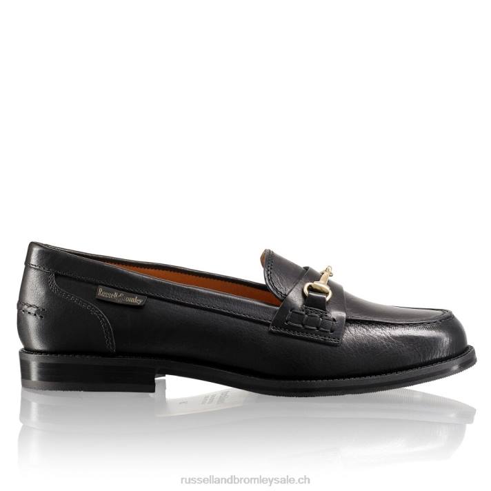 noir 8BN6194 femmes Russell And Bromley mocassins brewster à mors