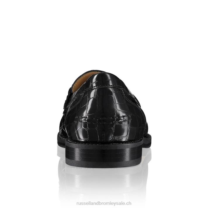 noir 8BN6195 femmes Russell And Bromley mocassins brewster à mors