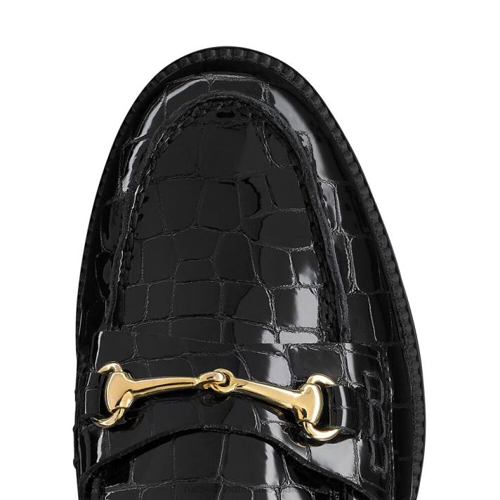 noir 8BN6195 femmes Russell And Bromley mocassins brewster à mors