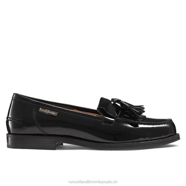noir 8BN6196 femmes Russell And Bromley mocassins à pampilles chester