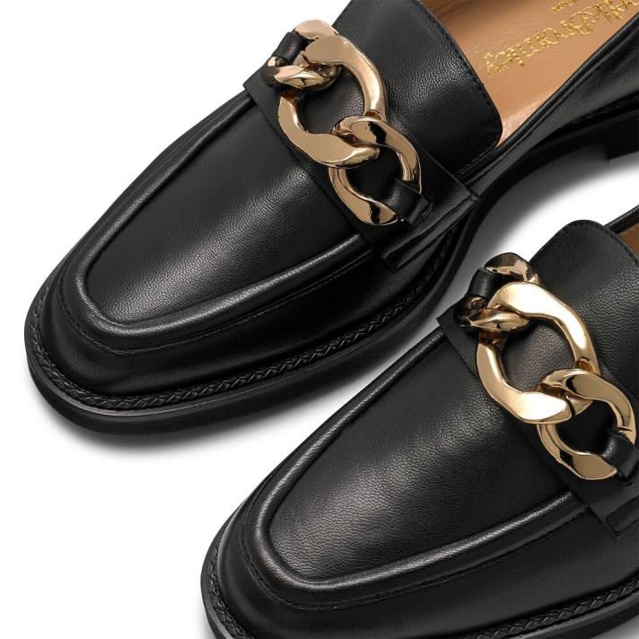 noir 8BN6200 femmes Russell And Bromley cléopâtre 3 anneaux mocassins