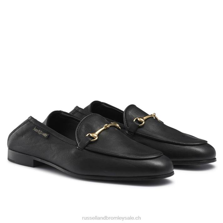 noir 8BN6204 femmes Russell And Bromley mocassin mocassin à mors