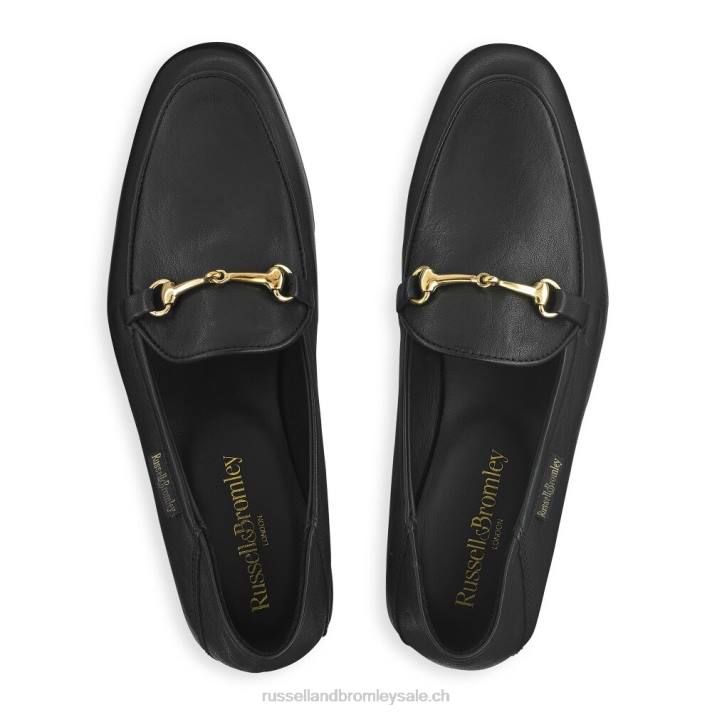noir 8BN6204 femmes Russell And Bromley mocassin mocassin à mors