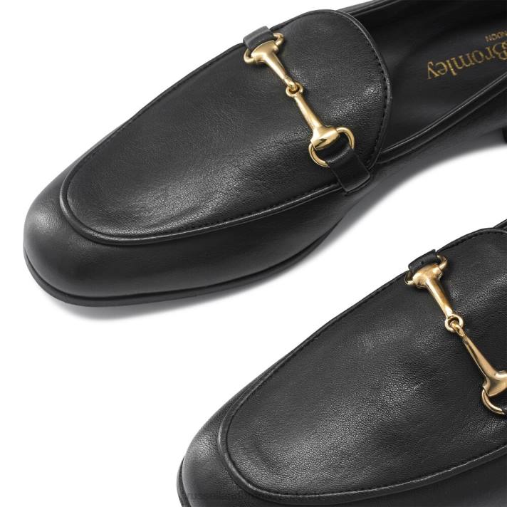 noir 8BN6204 femmes Russell And Bromley mocassin mocassin à mors