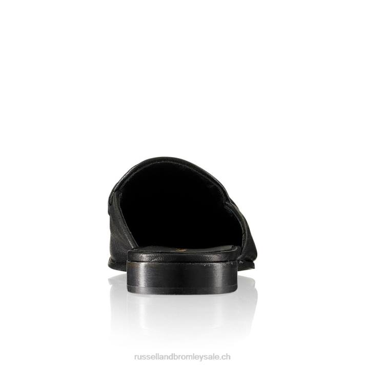 noir 8BN6236 femmes Russell And Bromley mocassins sans dossier mocassins