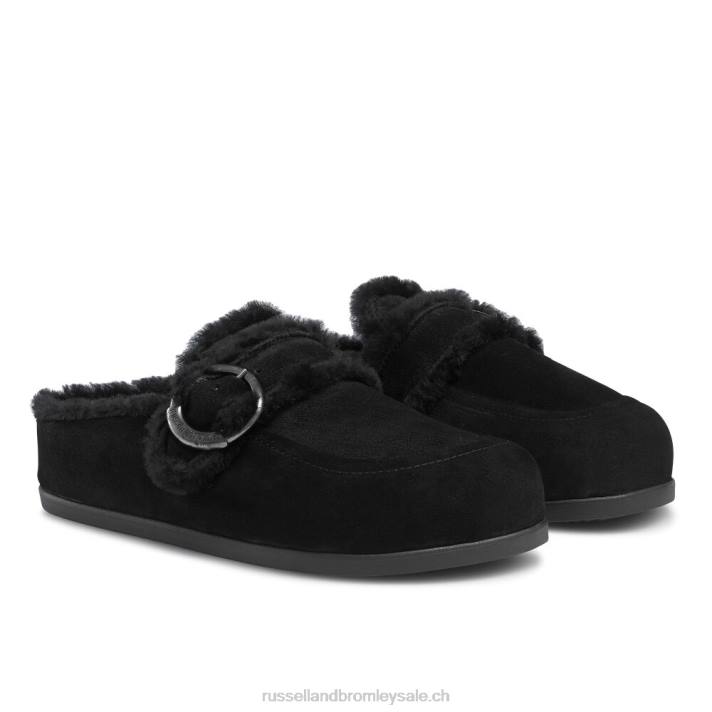 noir 8BN6252 femmes Russell And Bromley mocassins sabots luxo sans dossier
