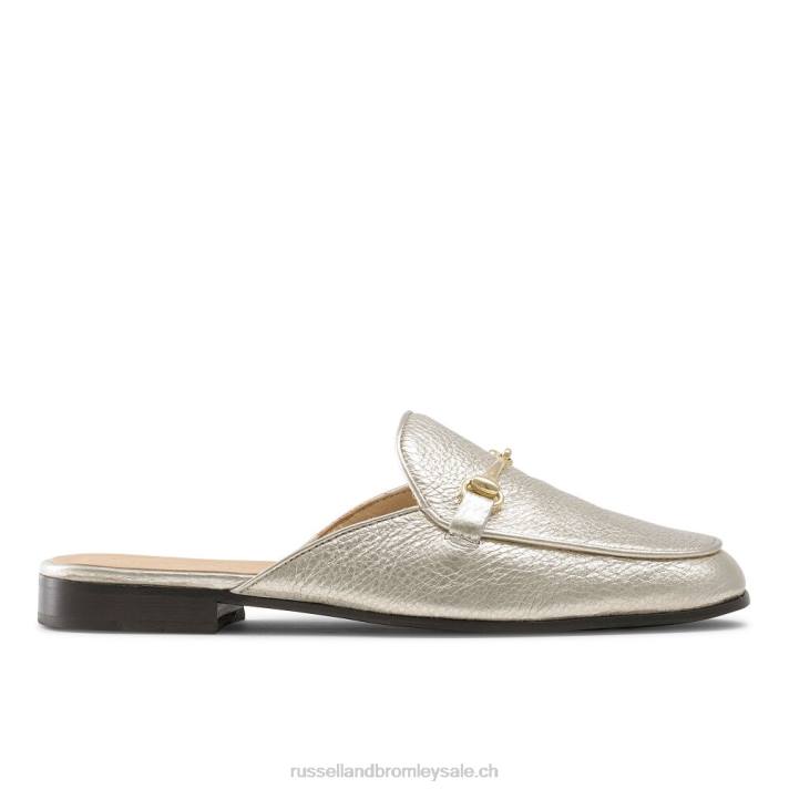 or 8BN6235 femmes Russell And Bromley mocassins sans dossier mocassins