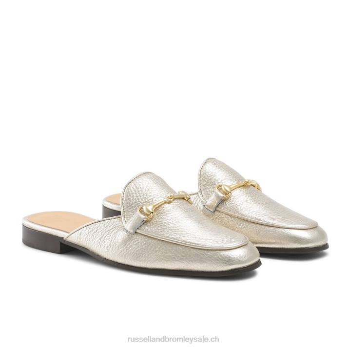 or 8BN6235 femmes Russell And Bromley mocassins sans dossier mocassins