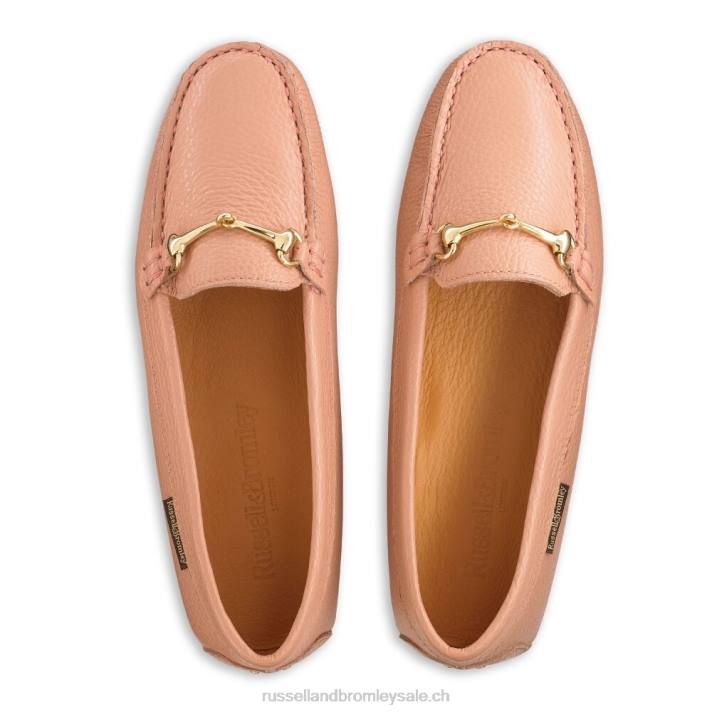 rose 8BN6233 femmes Russell And Bromley pilote de garniture de mors piazza