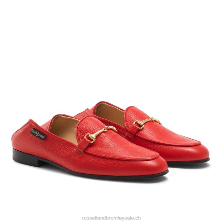 rouge 8BN6208 femmes Russell And Bromley mocassin mocassin à mors