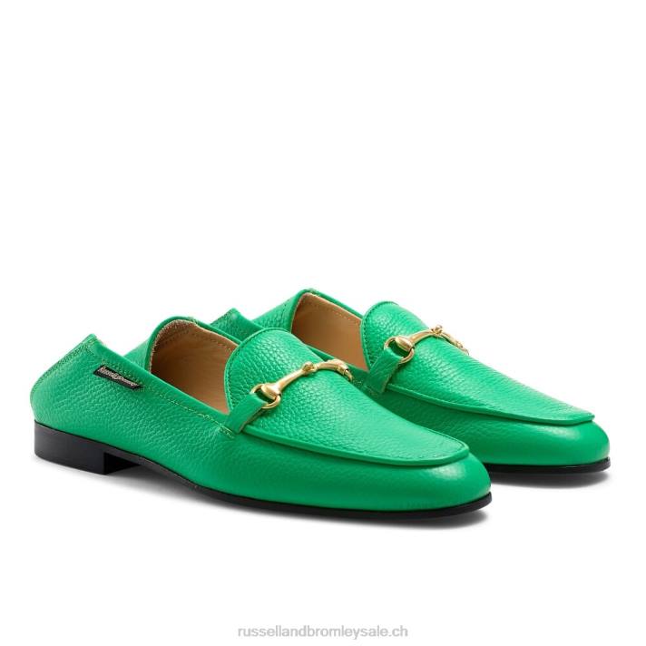 vert 8BN6213 femmes Russell And Bromley mocassin mocassin à mors