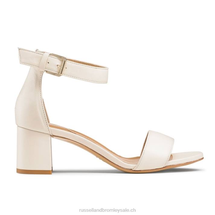 Ivoire 8BN6121 femmes Russell And Bromley ittakessandale à talon carré