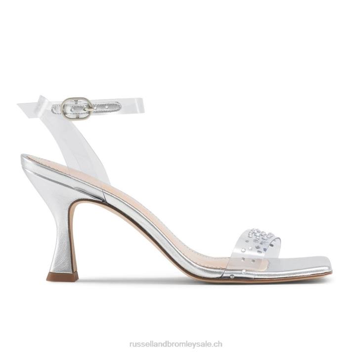 argent 8BN6148 femmes Russell And Bromley sandale en deux parties negroni