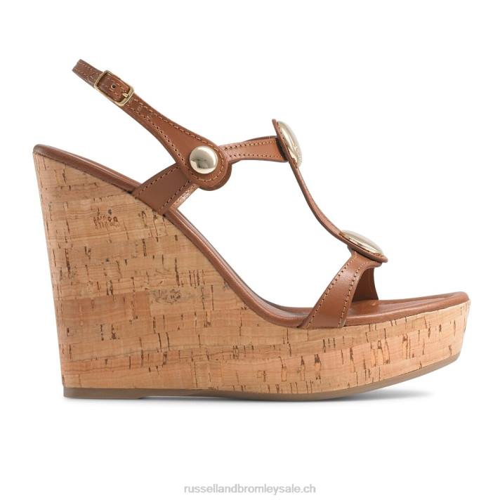 beige 8BN6423 femmes Russell And Bromley talon compensé en liège