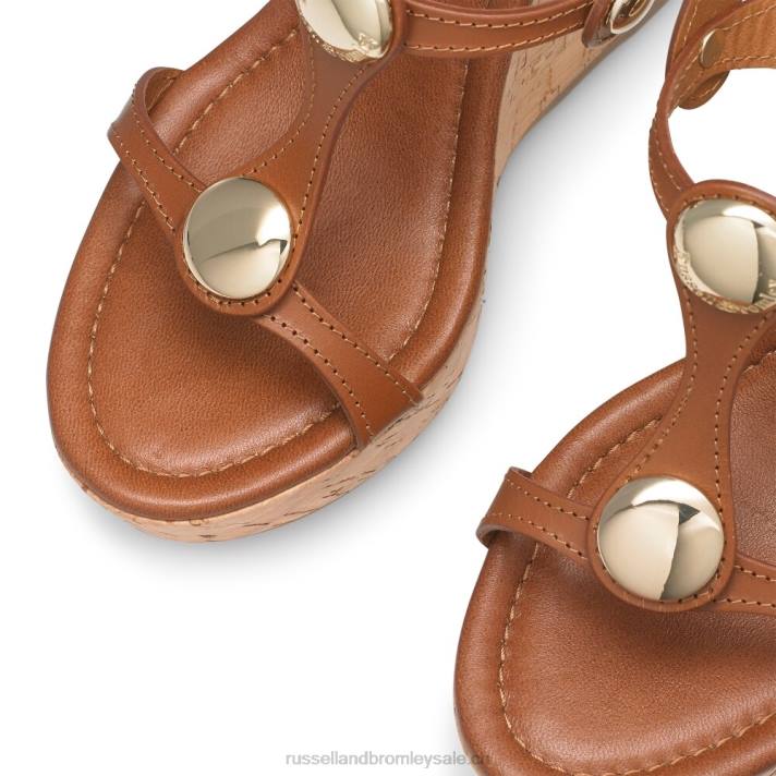 beige 8BN6423 femmes Russell And Bromley talon compensé en liège