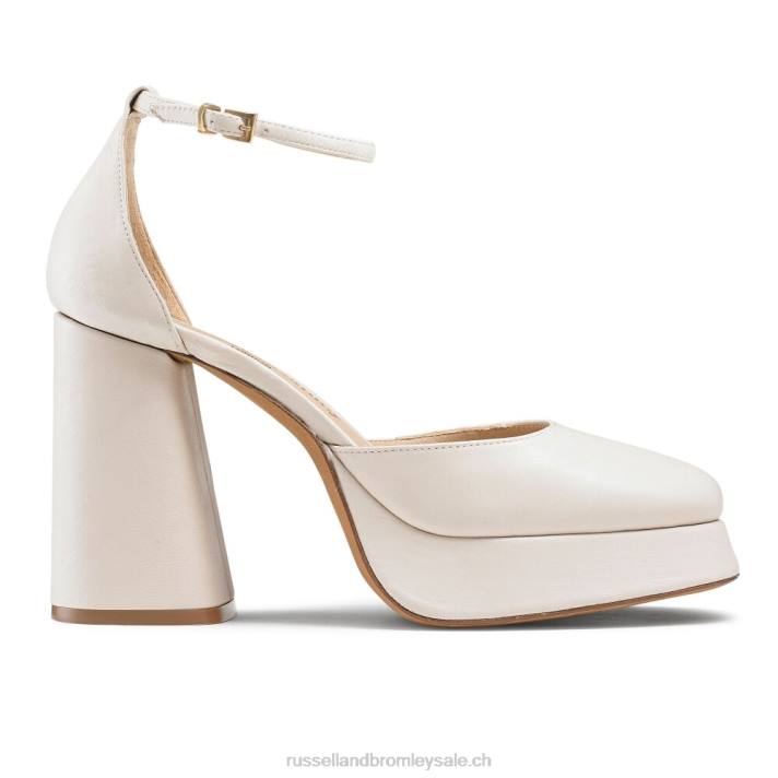 blanc 8BN6100 femmes Russell And Bromley plate-forme extrême sans faille