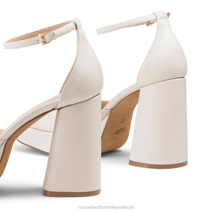 blanc 8BN6100 femmes Russell And Bromley plate-forme extrême sans faille