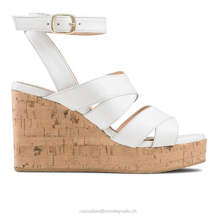 blanc 8BN6182 femmes Russell And Bromley coin à lanières bonheur