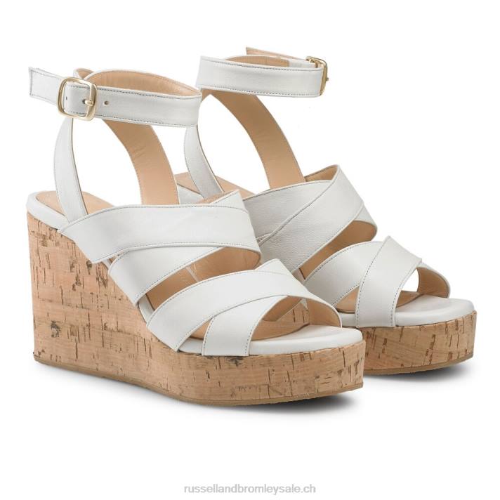 blanc 8BN6182 femmes Russell And Bromley coin à lanières bonheur