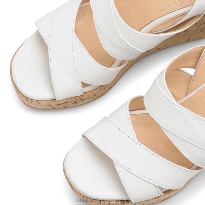 blanc 8BN6182 femmes Russell And Bromley coin à lanières bonheur