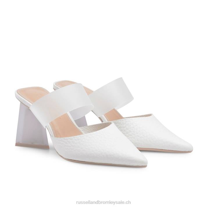 blanc 8BN693 femmes Russell And Bromley pompe givrée vision