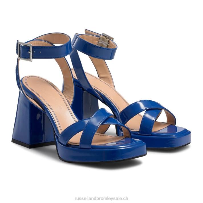 bleu 8BN6156 femmes Russell And Bromley sandale plateforme groovybaby