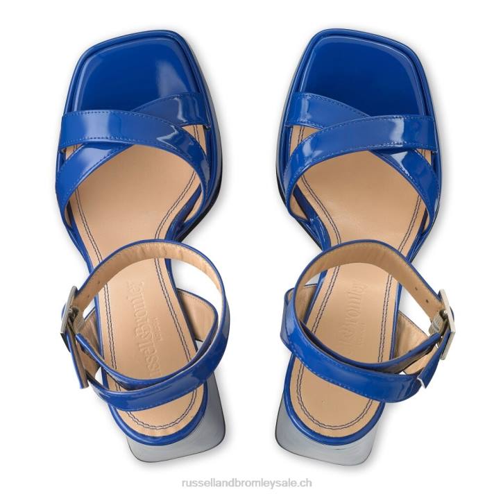 bleu 8BN6156 femmes Russell And Bromley sandale plateforme groovybaby
