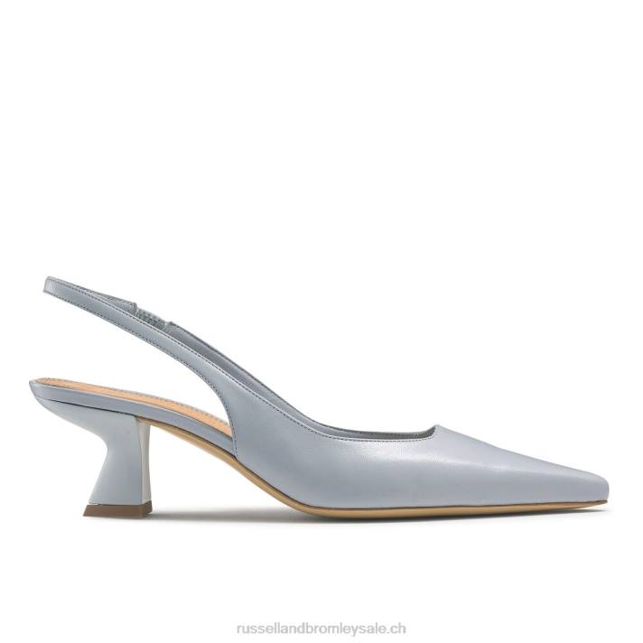 bleu 8BN690 femmes Russell And Bromley slingpoint slingback point pompe