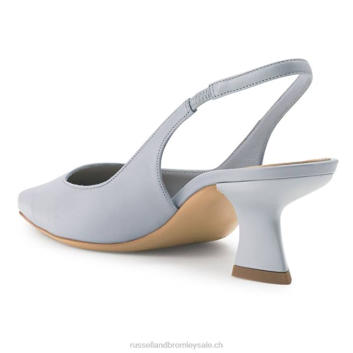 bleu 8BN690 femmes Russell And Bromley slingpoint slingback point pompe