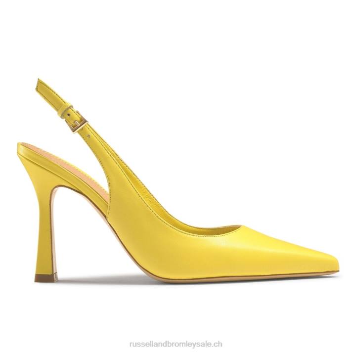 jaune 8BN6189 femmes Russell And Bromley pompe à pointe à bride arrière