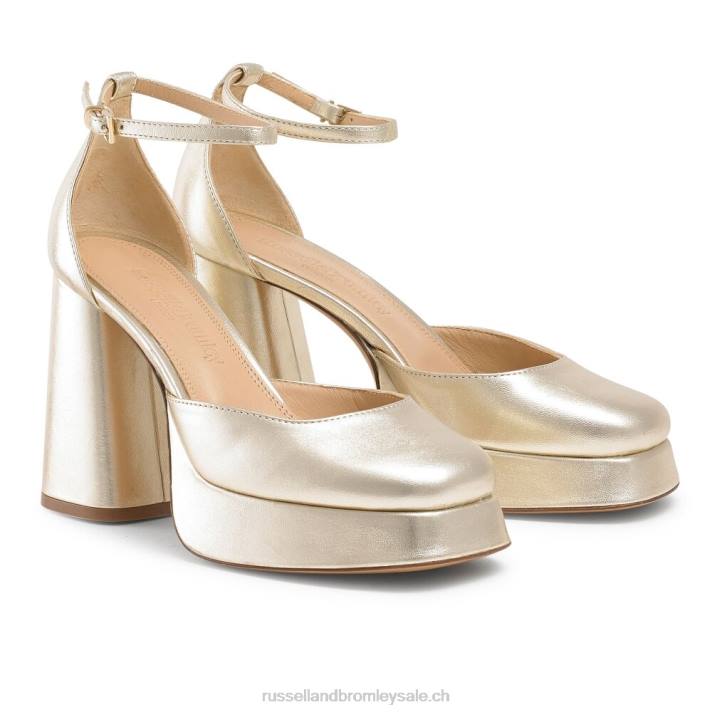 métallique 8BN6102 femmes Russell And Bromley plate-forme extrême sans faille