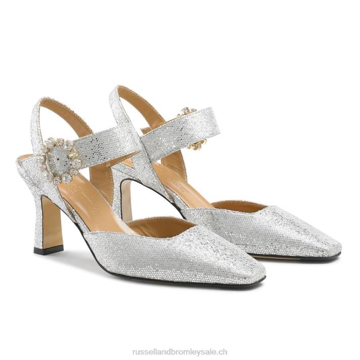 métallique 8BN6112 femmes Russell And Bromley cour strictement embellie