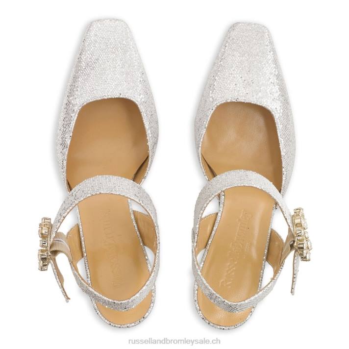 métallique 8BN6112 femmes Russell And Bromley cour strictement embellie