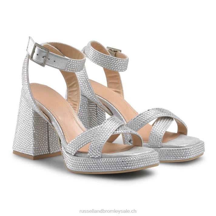 métallique 8BN695 femmes Russell And Bromley sandale plateforme groovybaby