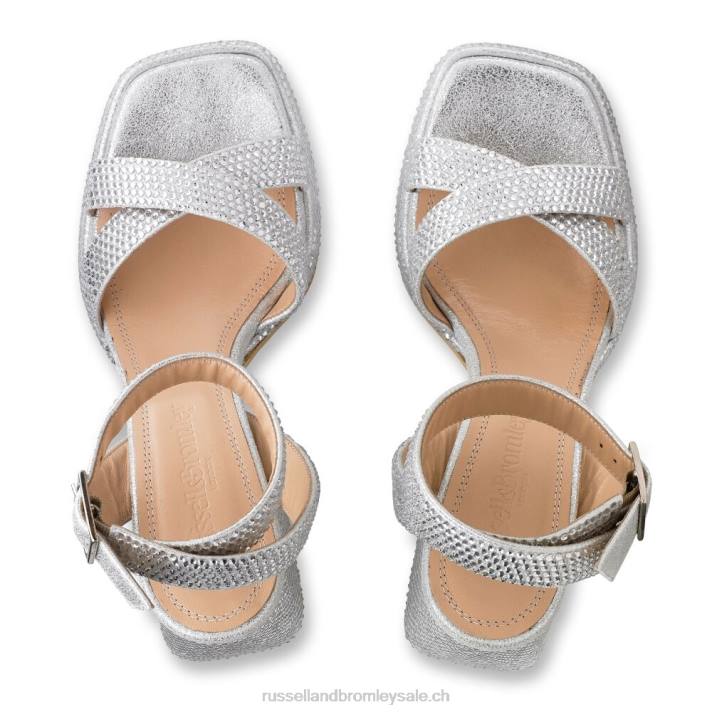 métallique 8BN695 femmes Russell And Bromley sandale plateforme groovybaby