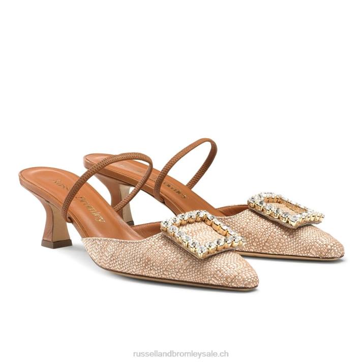 neutre 8BN6116 femmes Russell And Bromley Talon de chaton bijou à bride arrière de conte de fées