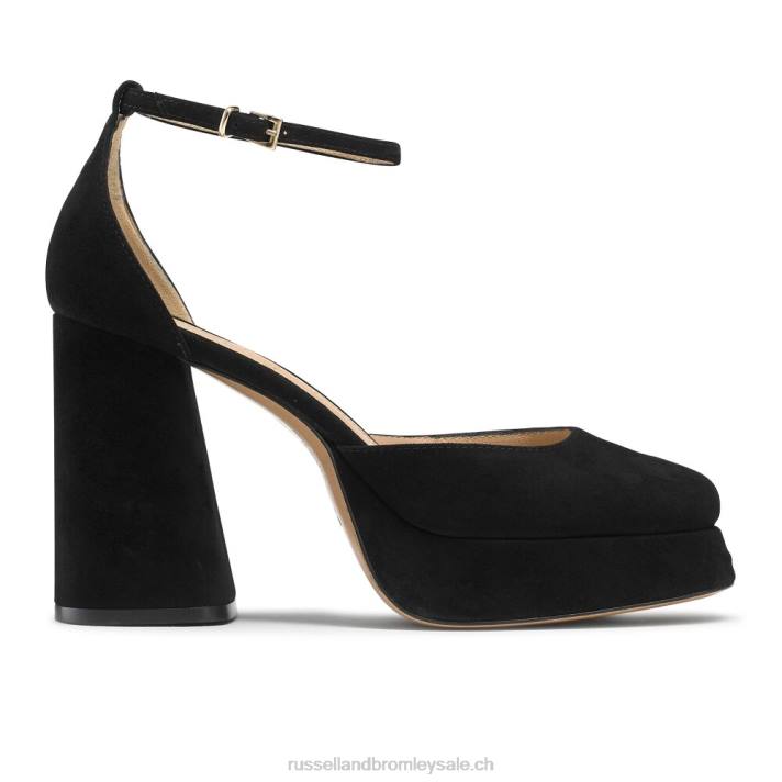 noir 8BN6101 femmes Russell And Bromley plate-forme extrême sans faille