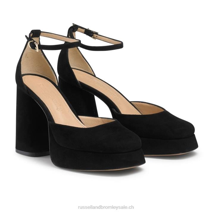 noir 8BN6101 femmes Russell And Bromley plate-forme extrême sans faille