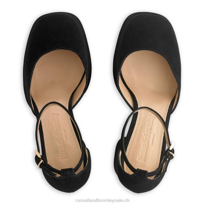 noir 8BN6101 femmes Russell And Bromley plate-forme extrême sans faille