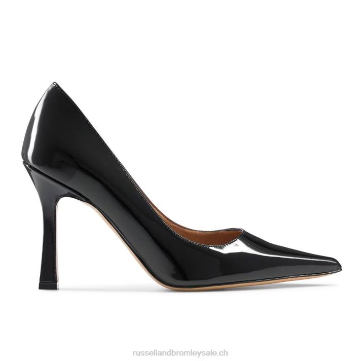 noir 8BN6105 femmes Russell And Bromley pompe à talon à point plein
