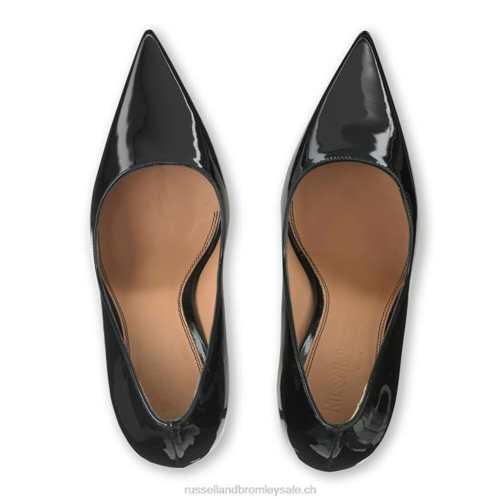noir 8BN6105 femmes Russell And Bromley pompe à talon à point plein