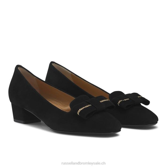 noir 8BN6133 femmes Russell And Bromley beau cour de garniture d\'arc