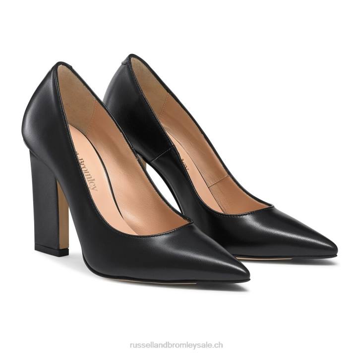 noir 8BN6134 femmes Russell And Bromley Escarpin à talon lame 100points