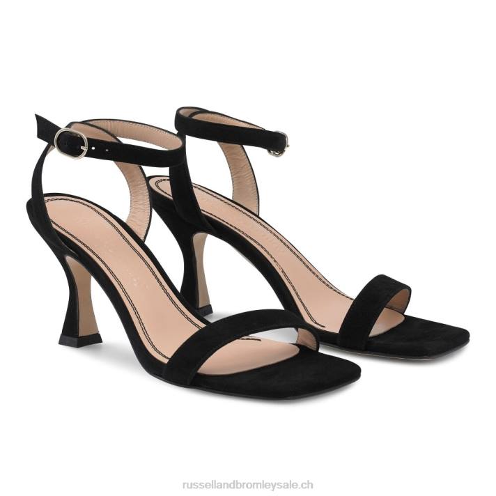 noir 8BN6137 femmes Russell And Bromley sandale en deux parties negroni